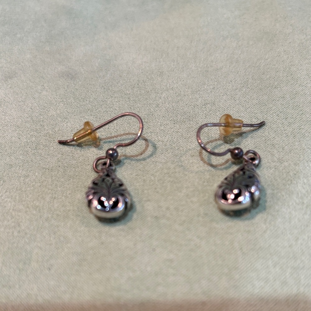 Brighton Silver Teardrop Earrings